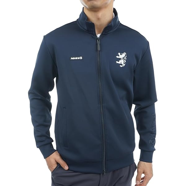 アドミラルゴルフ　ジャケット プリントファスナー ウィンドジャケット アドミラル(Admiral) ゴルフウェア ブルゾン プリントファスナー